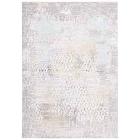 Safavieh 8 x 10 ft. Bel Air 220B Power Loomed Rectangle Area Rug Beige & Gold BLA220B-8